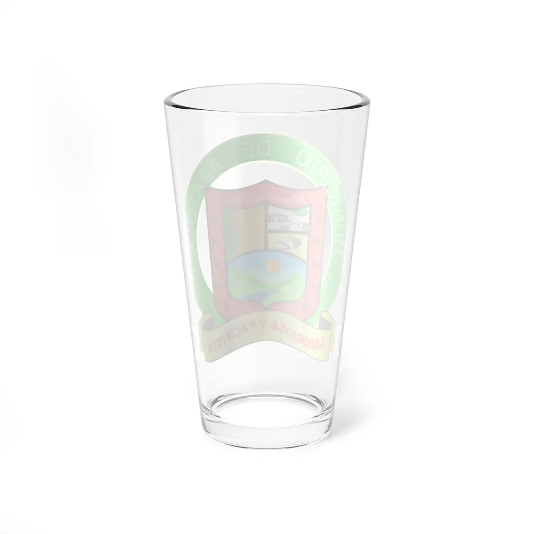 Escudo de Aratoca (Colombia) (Coat of Arms) Pint Glass 16oz - Go Mug Yourself