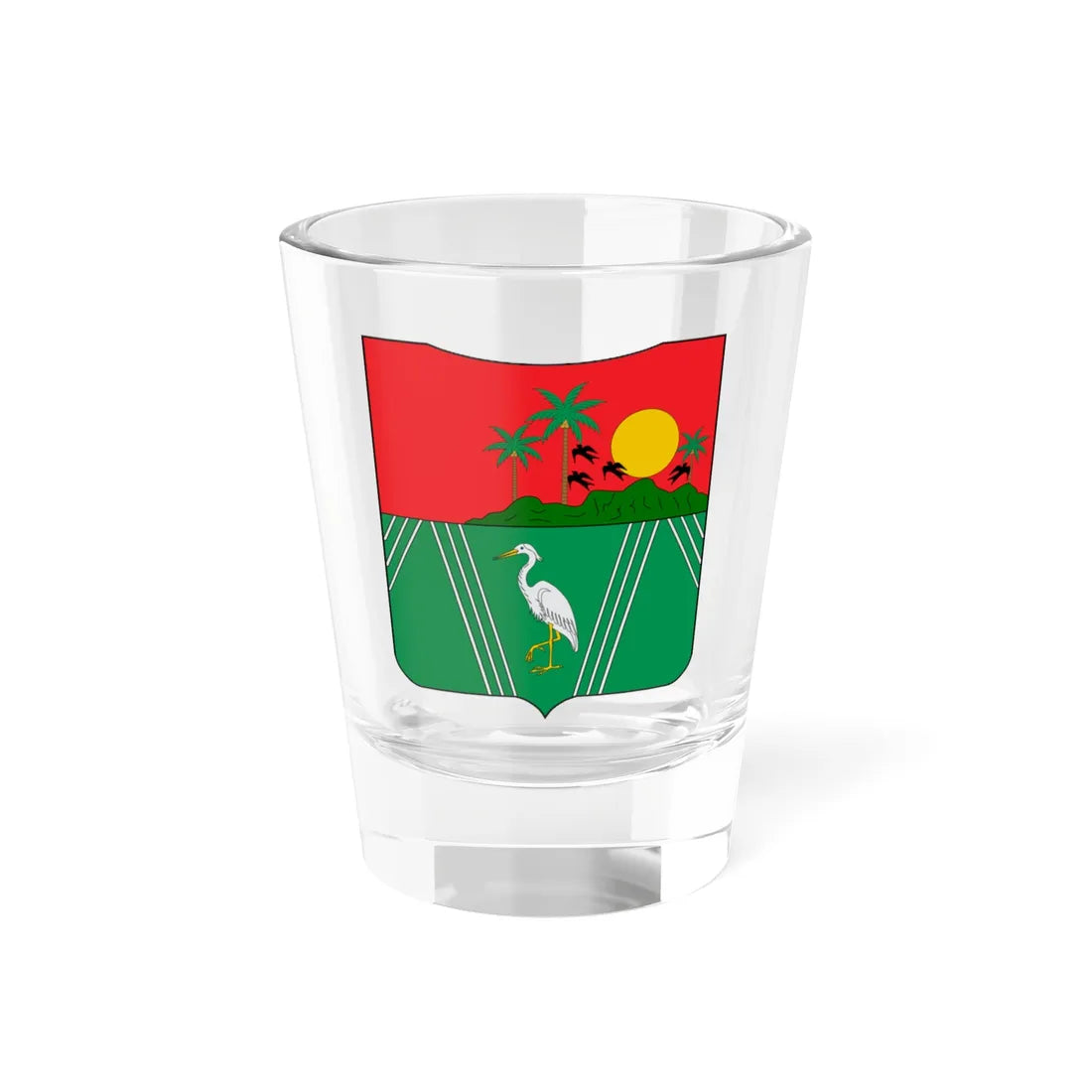 Escudo de Arauca Arauca (Colombia) (Coat of Arms) Shot Glass 1.5oz 1.5oz - Go Mug Yourself