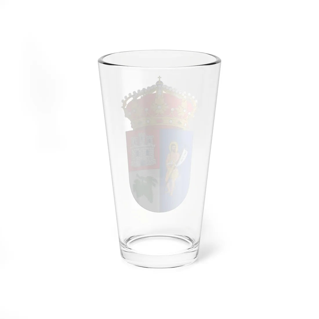 Escudo de Arganda del Rey (Spain) (Coat of Arms) Pint Glass 16oz - Go Mug Yourself