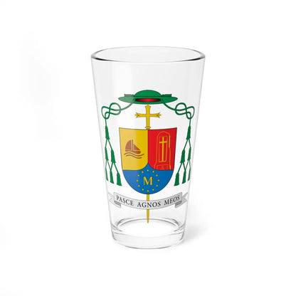 Escudo de Argemiro de Azevedo (Spain) (Coat of Arms) Pint Glass 16oz 16oz - Go Mug Yourself