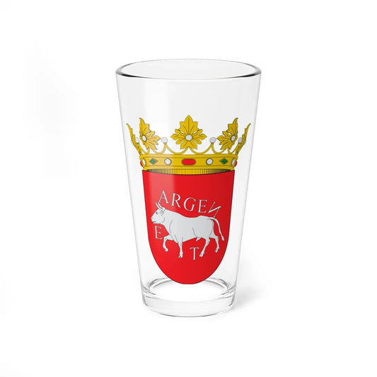 Escudo de Argente (Spain) (Coat of Arms) Pint Glass 16oz 16oz - Go Mug Yourself