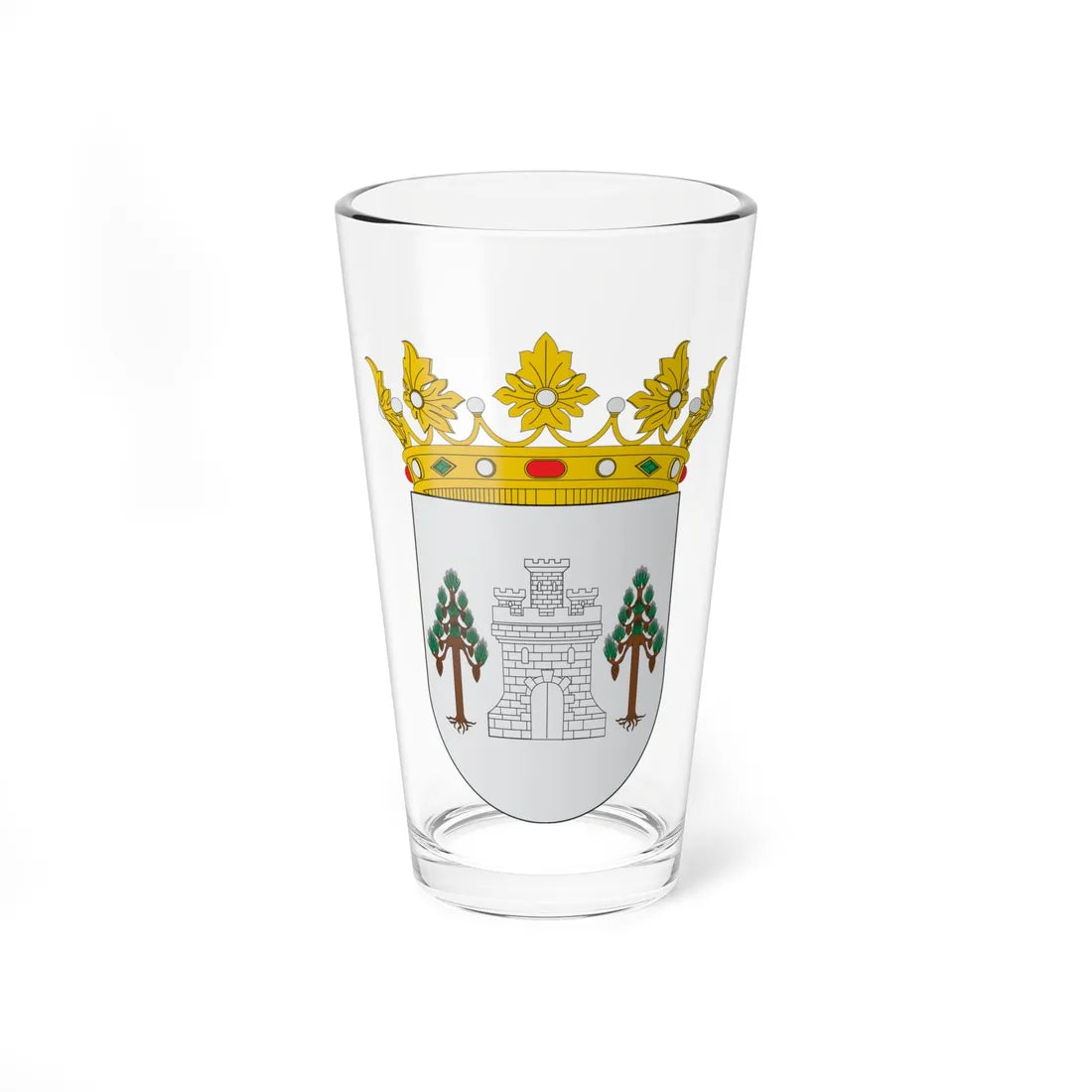 Escudo de Arguedas (Spain) (Coat of Arms) Pint Glass 16oz - Go Mug Yourself