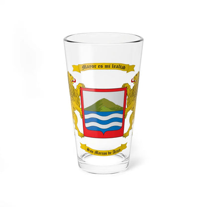 Escudo de Arica (Chile) (Coat of Arms) Pint Glass 16oz 16oz - Go Mug Yourself