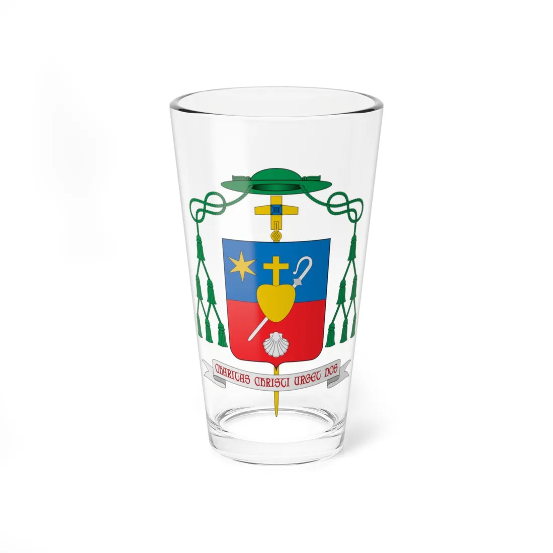 Escudo de Armando Bucciol (Spain) (Coat of Arms) Pint Glass 16oz 16oz - Go Mug Yourself