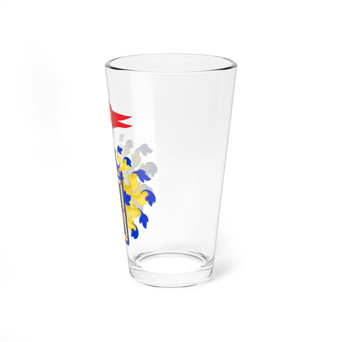 Escudo de Armas Ciudad de Guadalajara Adecuación Heráldica (Costa Rica) (Coat of Arms) Pint Glass 16oz - Go Mug Yourself