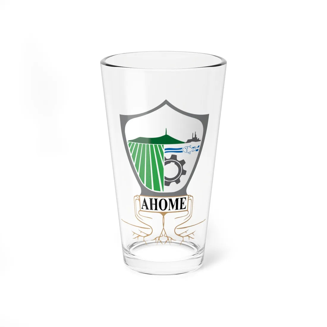 Escudo de Armas de Ahome Sinaloa (Mexico) (Coat of Arms) Pint Glass 16oz 16oz - Go Mug Yourself