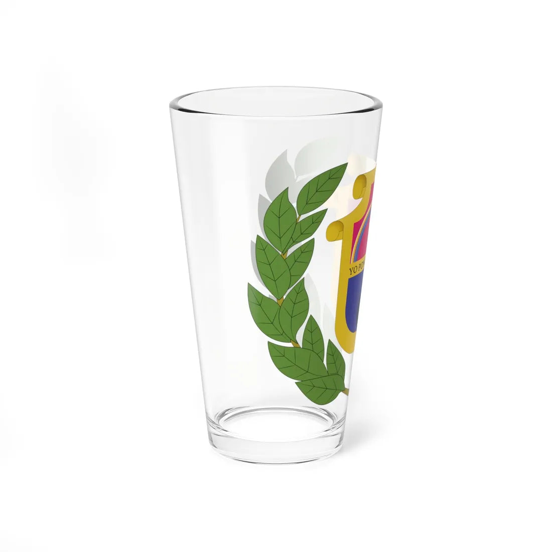 Escudo de armas de Alta Verapaz alt (Guatemala) (Coat of Arms) Pint Glass 16oz - Go Mug Yourself