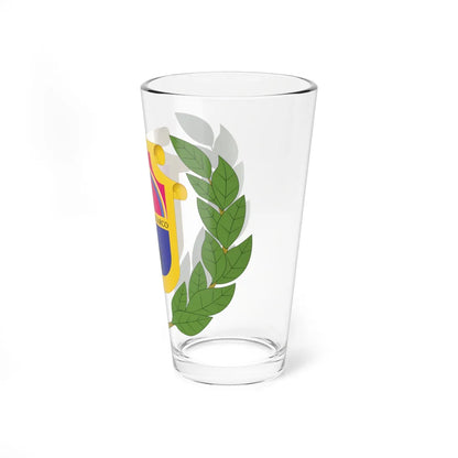 Escudo de armas de Alta Verapaz alt (Guatemala) (Coat of Arms) Pint Glass 16oz - Go Mug Yourself