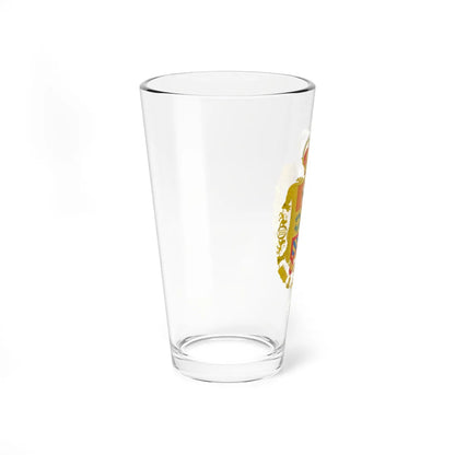 Escudo de armas de Carlos III de España Toisón y Gran Cruz 2 (Spain) (Coat of Arms) Pint Glass 16oz - Go Mug Yourself