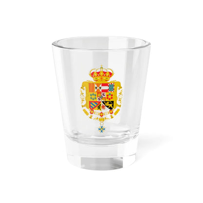 Escudo de armas de Carlos III de España Toisón y Gran Cruz 2 (Spain) (Coat of Arms) Shot Glass 1.5oz 1.5oz - Go Mug Yourself