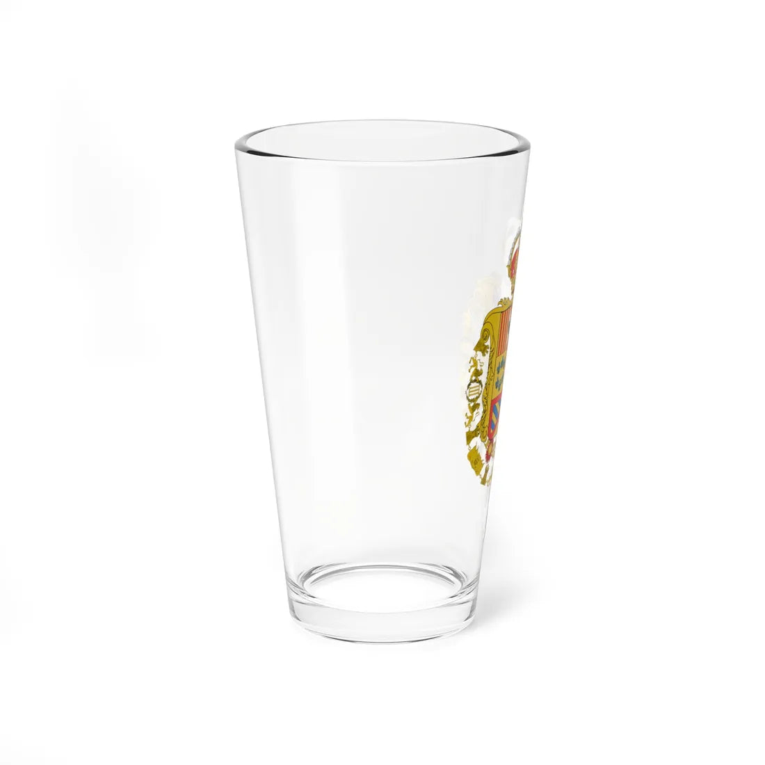 Escudo de armas de Carlos III de España Toisón y Gran Cruz (Spain) (Coat of Arms) Pint Glass 16oz - Go Mug Yourself