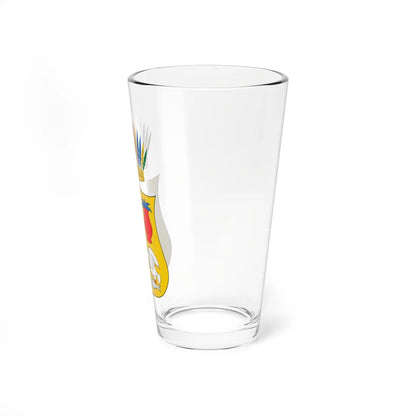 Escudo de armas de Cuitzeo del Porvenir Michoacán México (Costa Rica) (Coat of Arms) Pint Glass 16oz - Go Mug Yourself