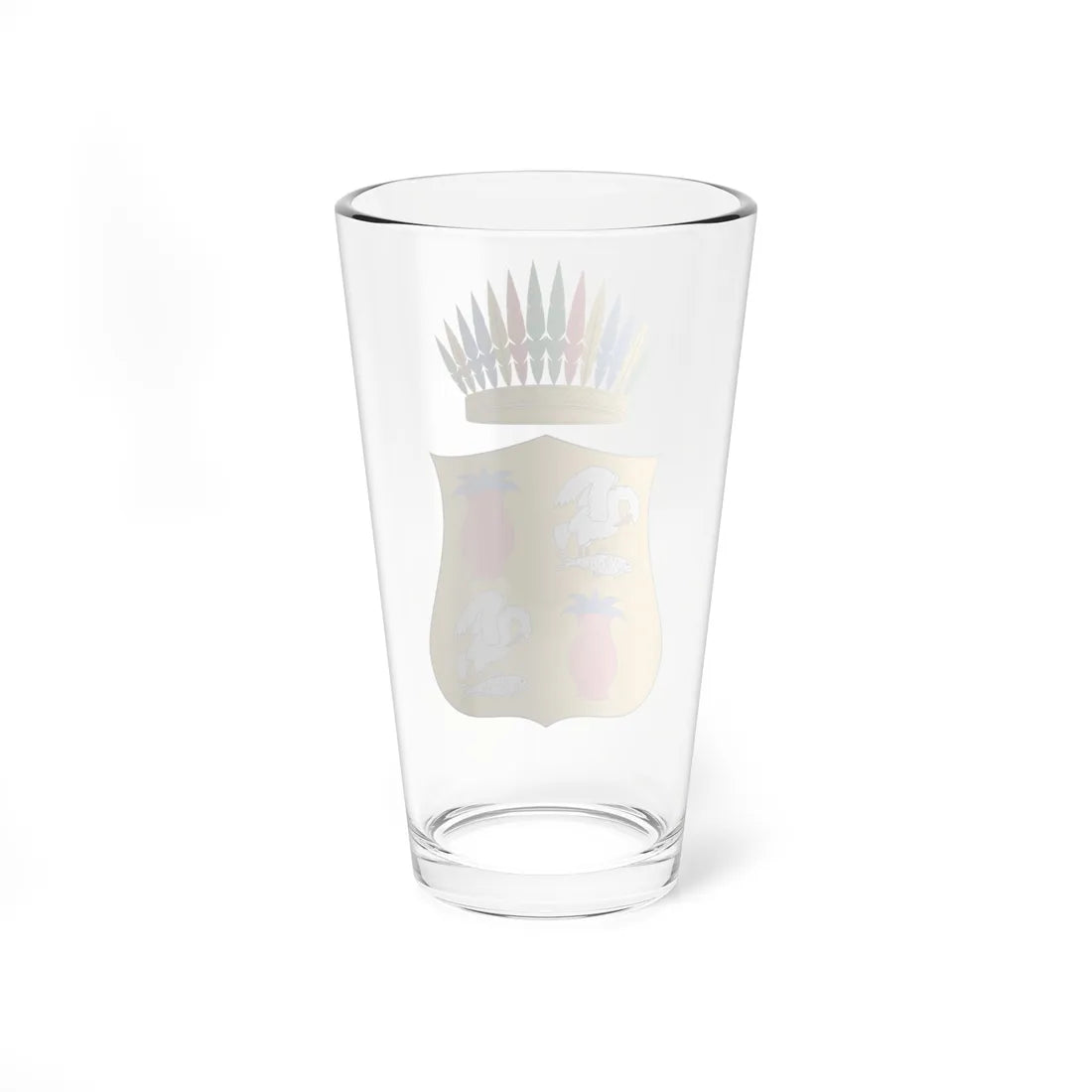 Escudo de armas de Cuitzeo del Porvenir Michoacán México (Mexico) (Coat of Arms) Pint Glass 16oz - Go Mug Yourself