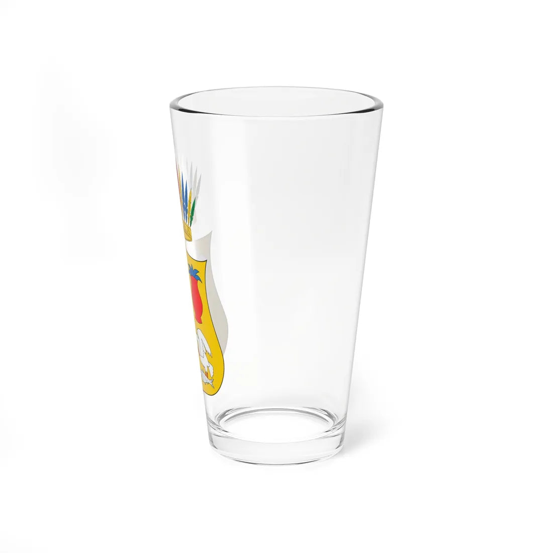 Escudo de armas de Cuitzeo del Porvenir Michoacán México (Mexico) (Coat of Arms) Pint Glass 16oz - Go Mug Yourself