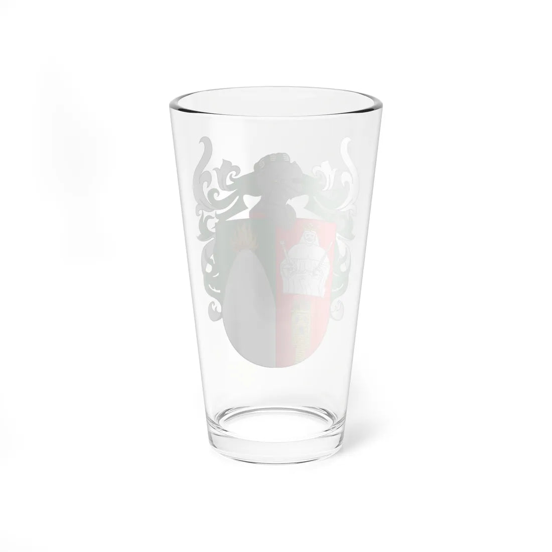 Escudo de Armas de Diego de Ordás (Costa Rica) (Coat of Arms) Pint Glass 16oz - Go Mug Yourself