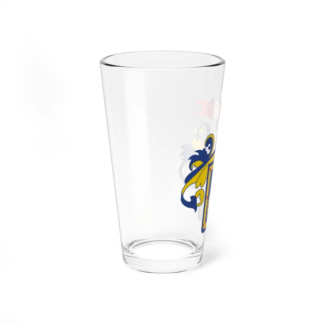 Escudo de Armas de Guadalajara Jalisco (Costa Rica) (Coat of Arms) Pint Glass 16oz - Go Mug Yourself
