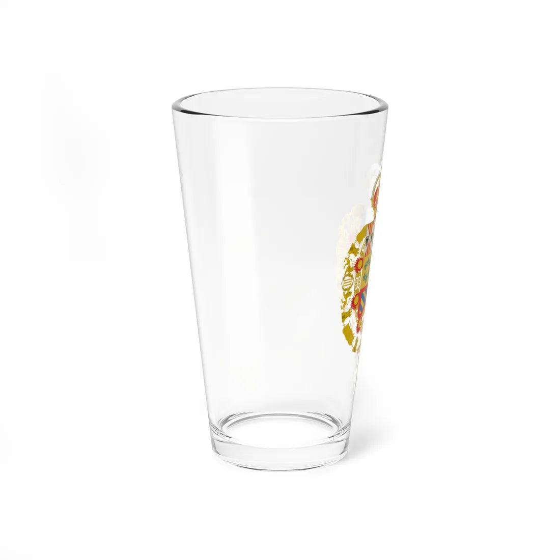 Escudo de Armas de Juan de Borbón con Toisón y Orden de Carlos III león gules (Spain) (Coat of Arms) Pint Glass 16oz - Go Mug Yourself