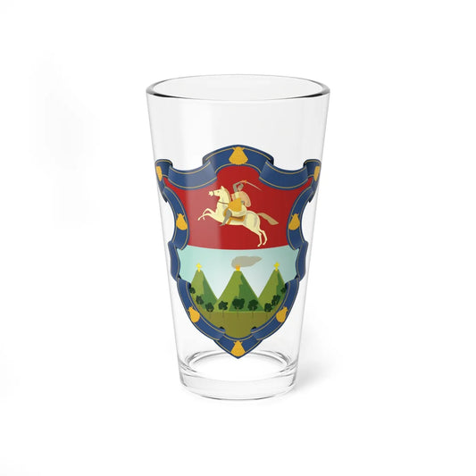 Escudo de Armas de la Ciudad de Guatemala (Guatemala) (Coat of Arms) Pint Glass 16oz 16oz - Go Mug Yourself