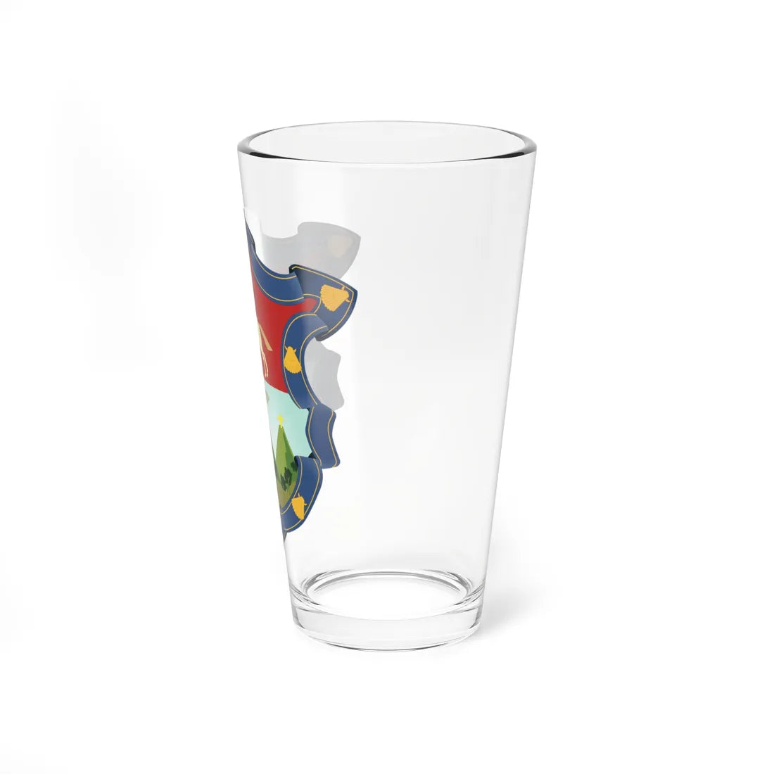 Escudo de Armas de la Ciudad de Guatemala (Guatemala) (Coat of Arms) Pint Glass 16oz - Go Mug Yourself