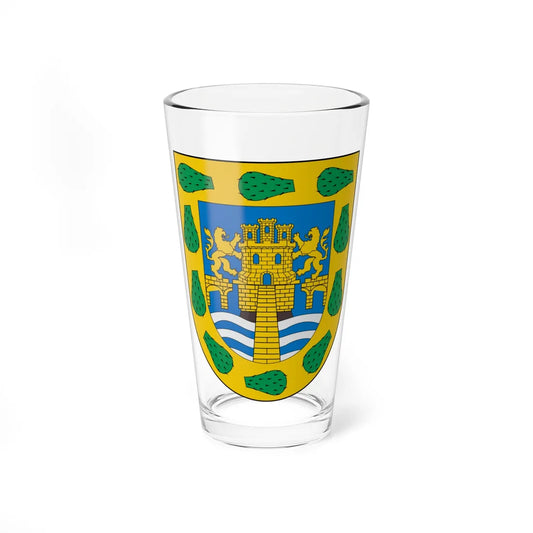 ESCUDO DE ARMAS DE LA CIUDAD DE MEXICO (Costa Rica) (Coat of Arms) Pint Glass 16oz 16oz - Go Mug Yourself