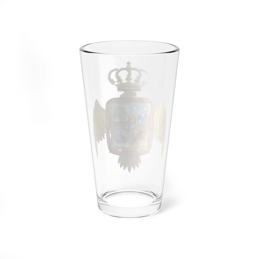 Escudo de Armas de la Ciudad de Orizaba (Costa Rica) (Coat of Arms) Pint Glass 16oz - Go Mug Yourself