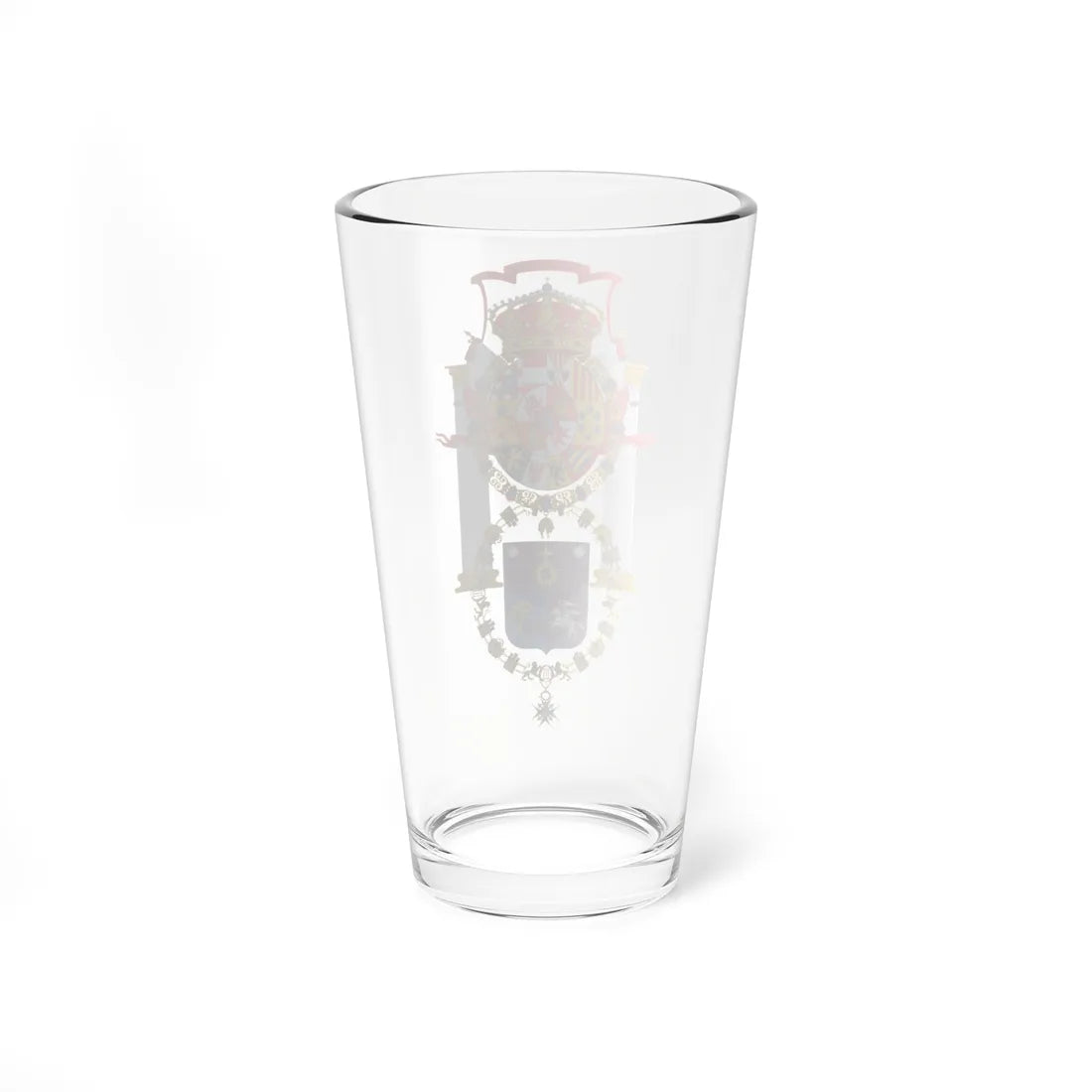 Escudo de Armas de la Ciudad de Santiago de Querétaro (Costa Rica) (Coat of Arms) Pint Glass 16oz - Go Mug Yourself