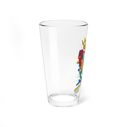 Escudo de armas de la Ciudad y Estado de Guanajuato (Costa Rica) (Coat of Arms) Pint Glass 16oz - Go Mug Yourself