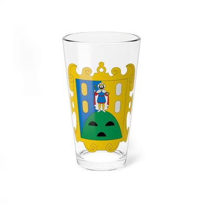 Escudo de Armas de la Ciudad y Estado de San Luis Potosí (Costa Rica) (Coat of Arms) Pint Glass 16oz 16oz - Go Mug Yourself