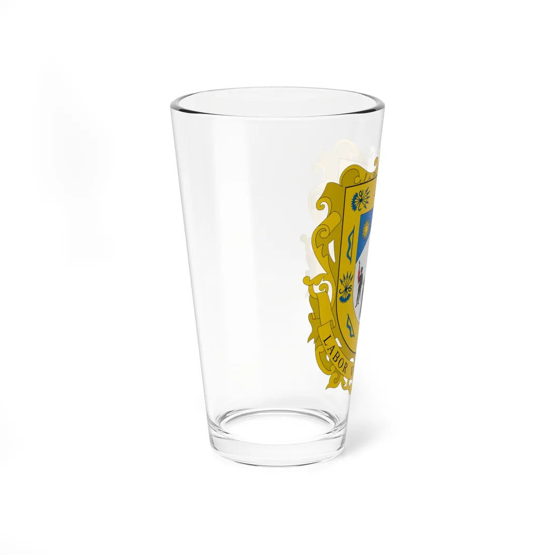 Escudo de armas de la Ciudad y Estado de Zacatecas (Costa Rica) (Coat of Arms) Pint Glass 16oz - Go Mug Yourself