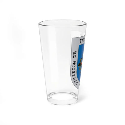 Escudo de armas de la División de Infantería Motorizada Maestrazgo número 3 (Spain) (Coat of Arms) Pint Glass 16oz - Go Mug Yourself