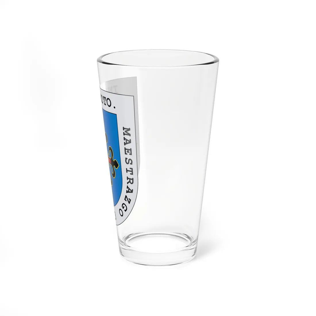 Escudo de armas de la División de Infantería Motorizada Maestrazgo número 3 (Spain) (Coat of Arms) Pint Glass 16oz - Go Mug Yourself
