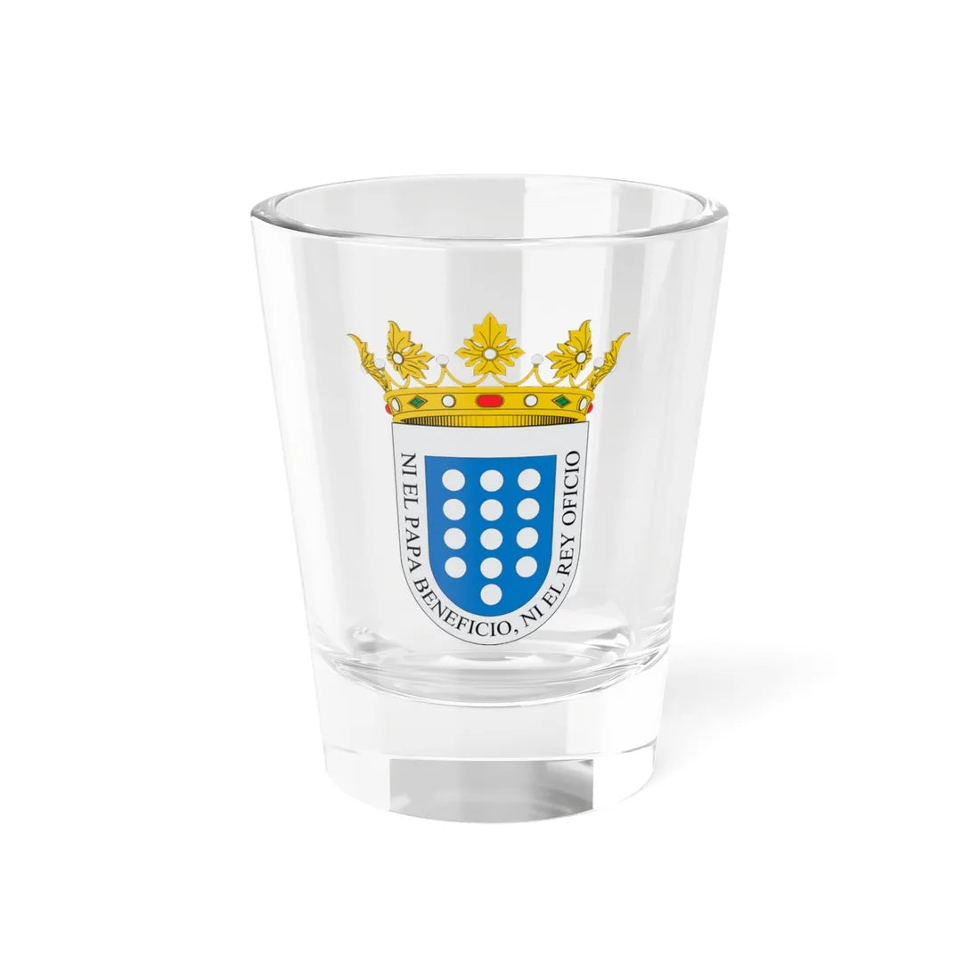 Escudo de armas de Medina del Campo (Spain) (Coat of Arms) Shot Glass 1.5oz 1.5oz - Go Mug Yourself