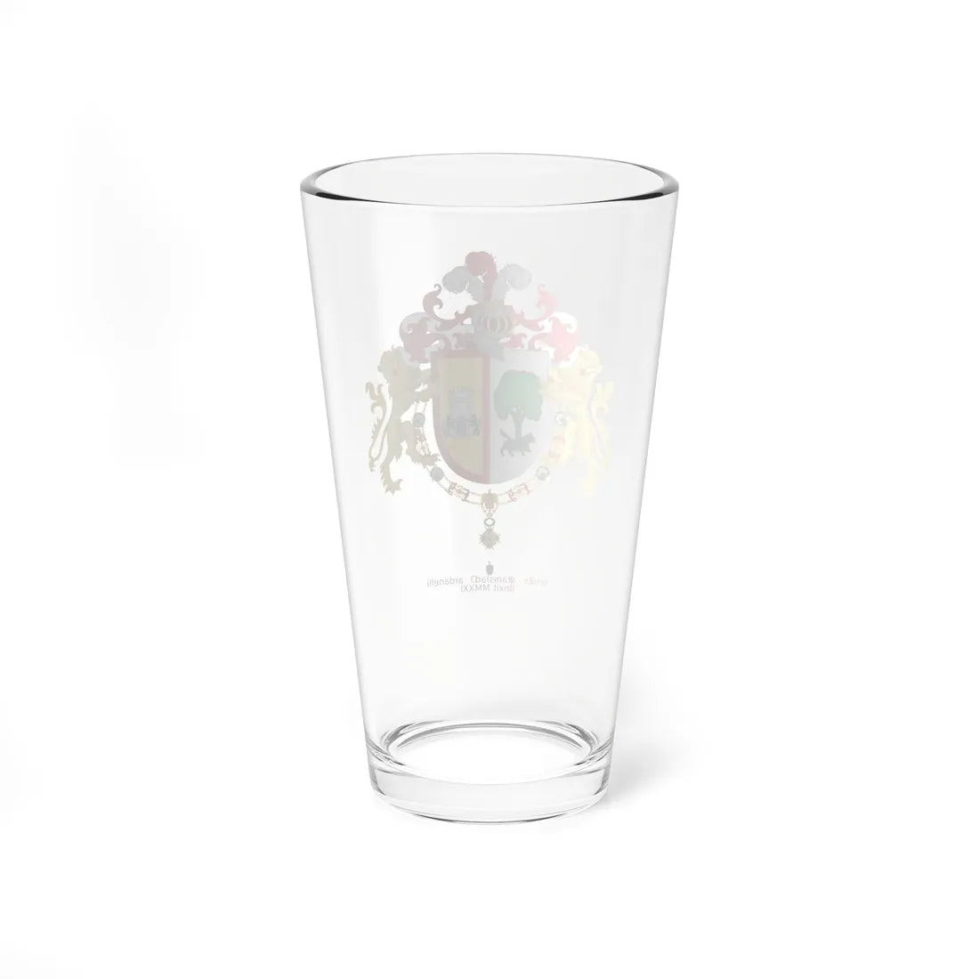Escudo de Armas de Roberto Marcelino Ortiz (Argentina) (Coat of Arms) Pint Glass 16oz - Go Mug Yourself