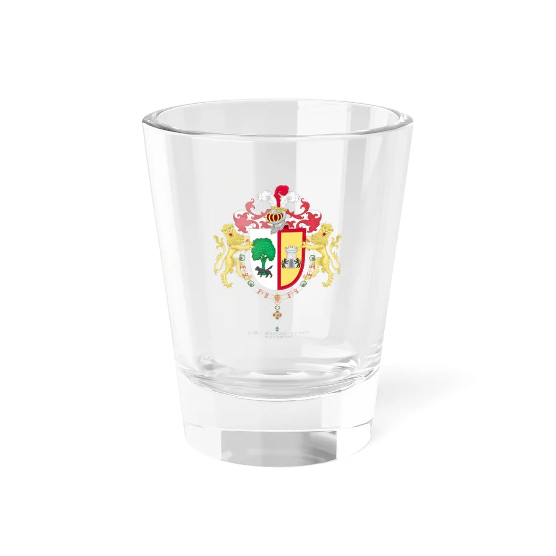 Escudo de Armas de Roberto Marcelino Ortiz (Argentina) (Coat of Arms) Shot Glass 1.5oz 1.5oz - Go Mug Yourself