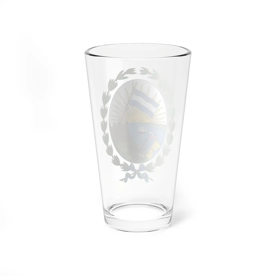 Escudo de armas de Rosario (Argentina) (Coat of Arms) Pint Glass 16oz - Go Mug Yourself
