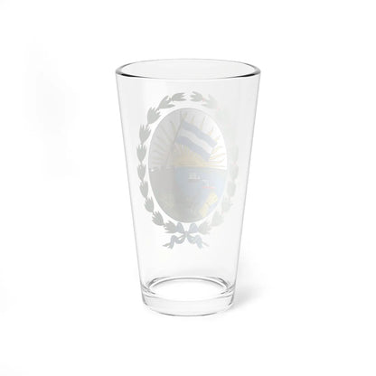 Escudo de armas de Rosario (Argentina) (Coat of Arms) Pint Glass 16oz - Go Mug Yourself