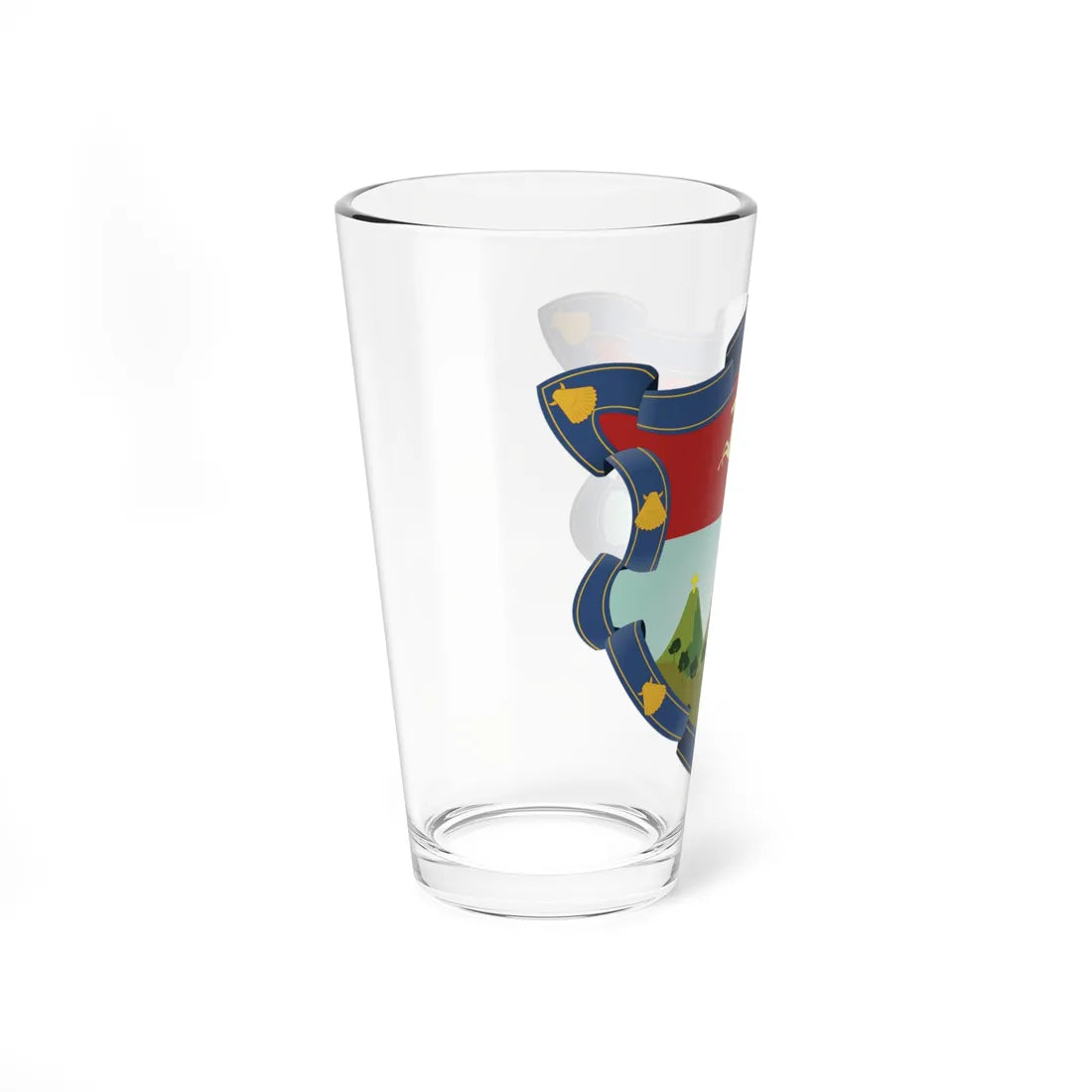 Escudo de armas de Sacatepéquez (Guatemala) (Coat of Arms) Pint Glass 16oz - Go Mug Yourself