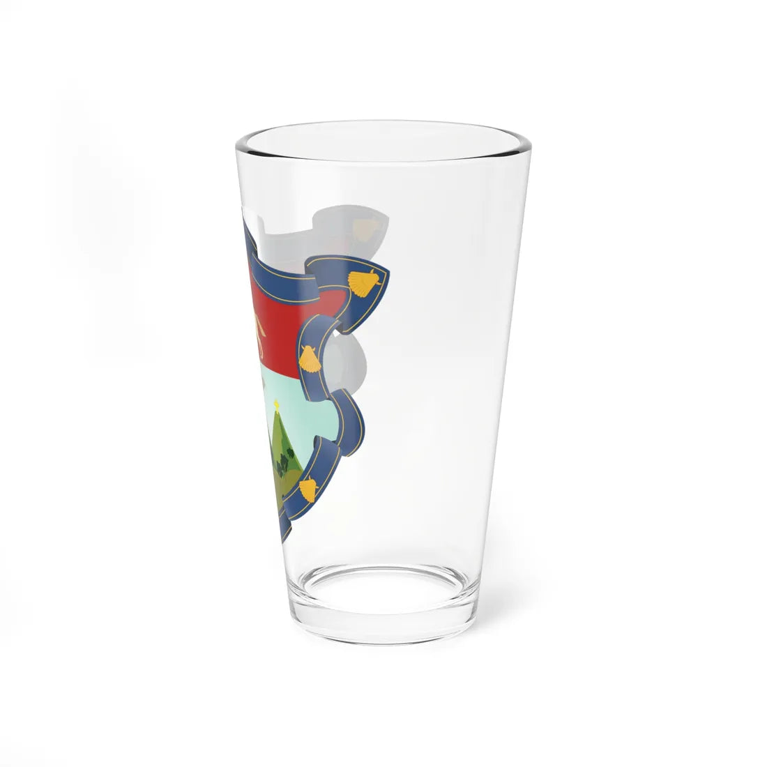 Escudo de armas de Sacatepéquez (Guatemala) (Coat of Arms) Pint Glass 16oz - Go Mug Yourself