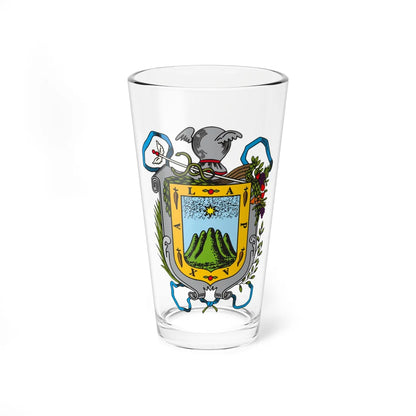Escudo de armas de Xalapa (Costa Rica) (Coat of Arms) Pint Glass 16oz 16oz - Go Mug Yourself