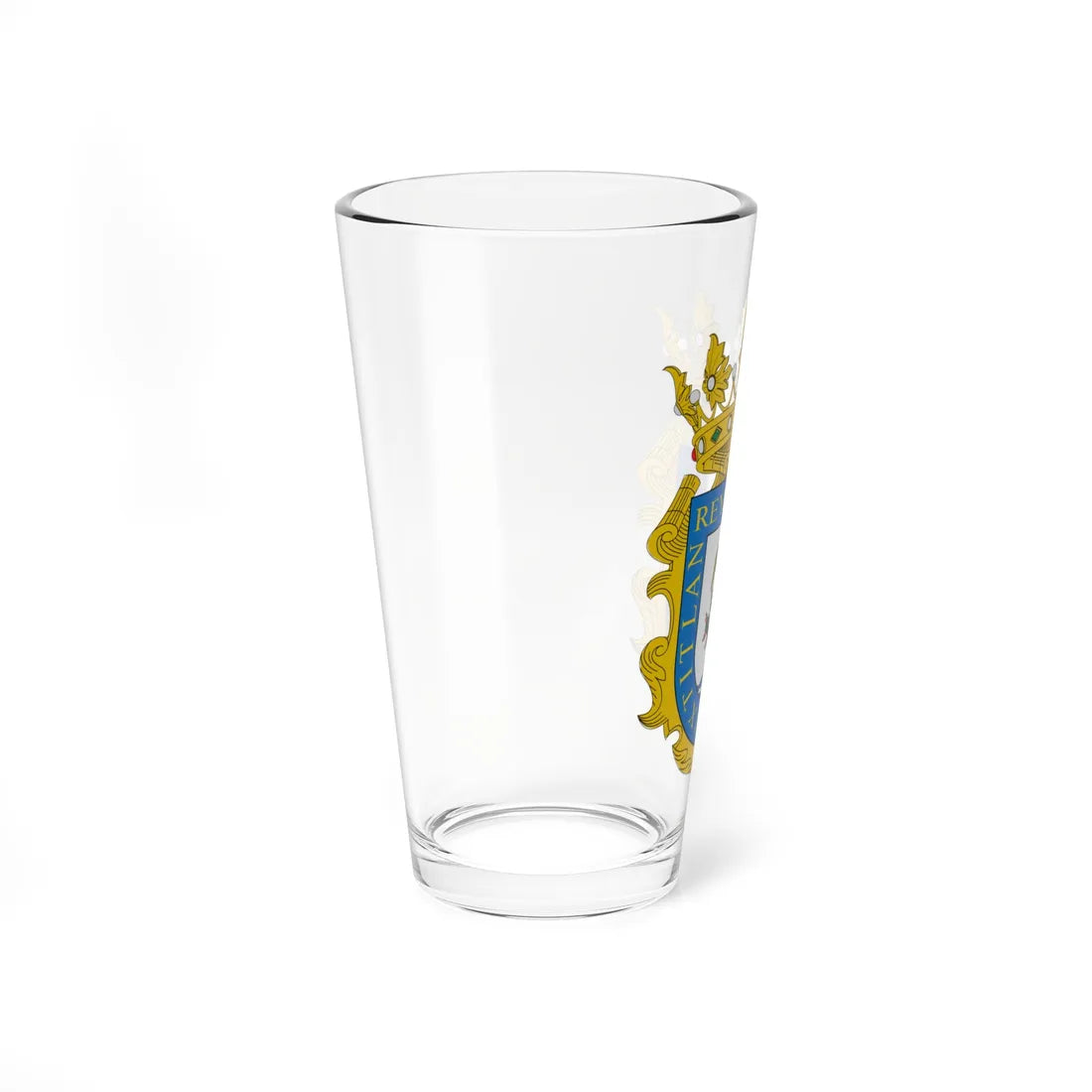 Escudo de Armas del Reino de México (Costa Rica) (Coat of Arms) Pint Glass 16oz - Go Mug Yourself