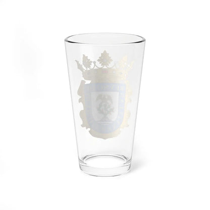 Escudo de Armas del Reino de México (Costa Rica) (Coat of Arms) Pint Glass 16oz - Go Mug Yourself