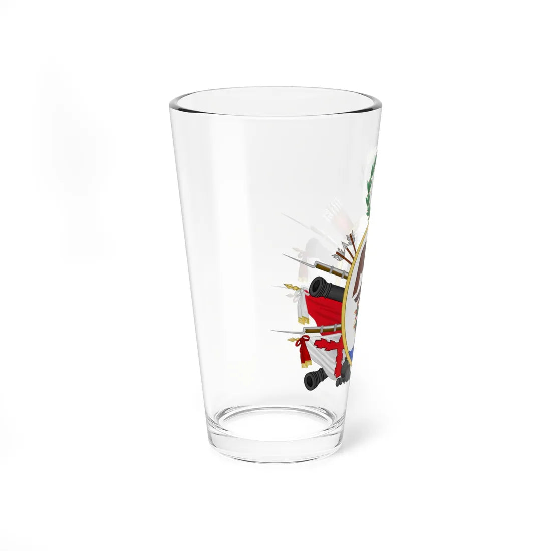 Escudo de Armas del Supremo Gobierno Mexicano (Mexico) (Coat of Arms) Pint Glass 16oz - Go Mug Yourself