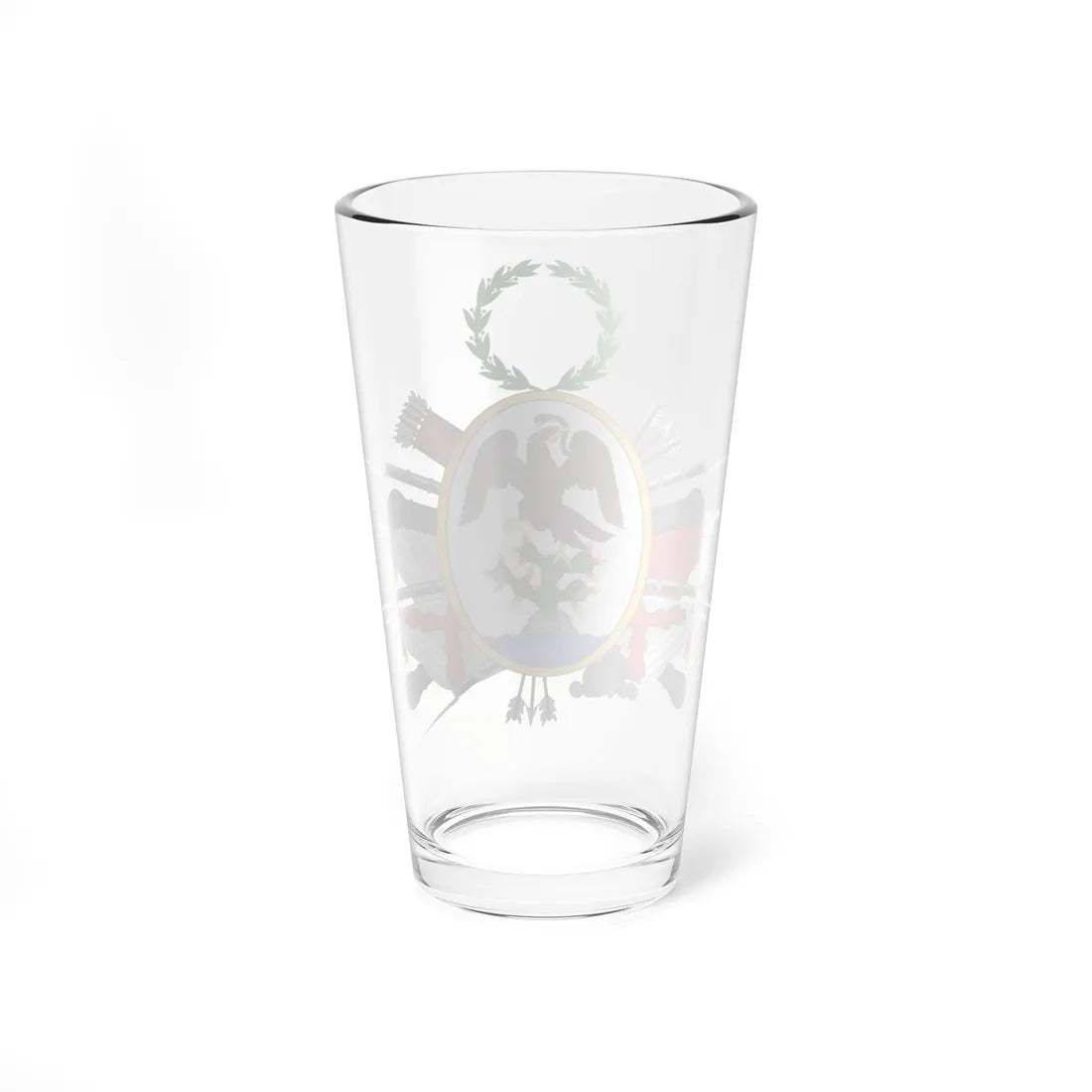 Escudo de Armas del Supremo Gobierno Mexicano (Mexico) (Coat of Arms) Pint Glass 16oz - Go Mug Yourself