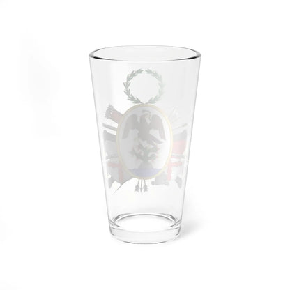 Escudo de Armas del Supremo Gobierno Mexicano (Mexico) (Coat of Arms) Pint Glass 16oz - Go Mug Yourself