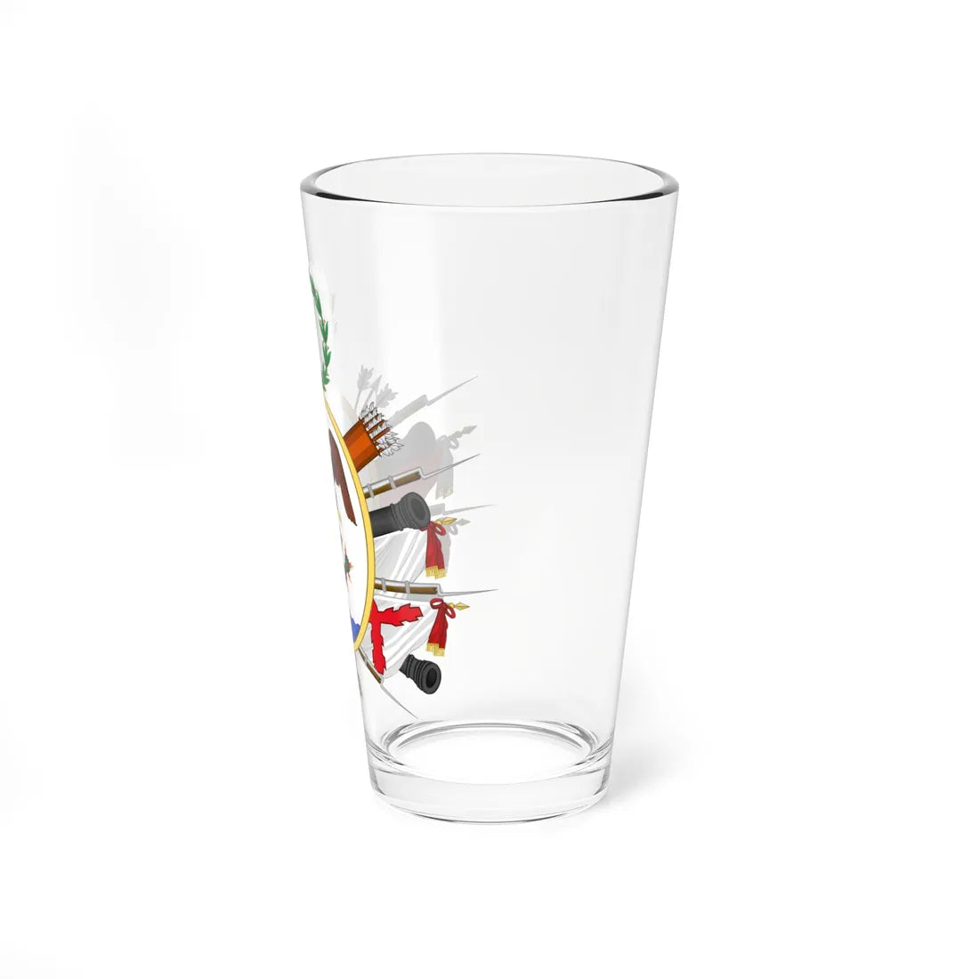 Escudo de Armas del Supremo Gobierno Mexicano (Mexico) (Coat of Arms) Pint Glass 16oz - Go Mug Yourself