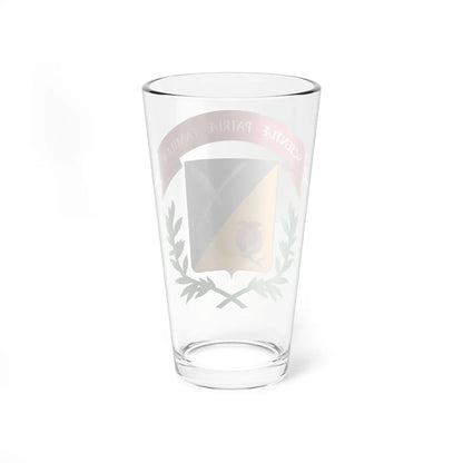 Escudo de Armas Universidad Militar Nueva Granada (Colombia) (Coat of Arms) Pint Glass 16oz - Go Mug Yourself