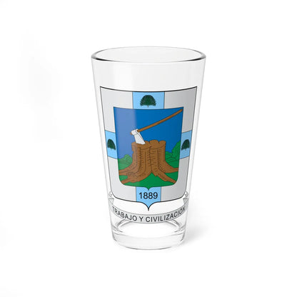 Escudo de Armenia Quindio (Colombia) (Coat of Arms) Pint Glass 16oz 16oz - Go Mug Yourself