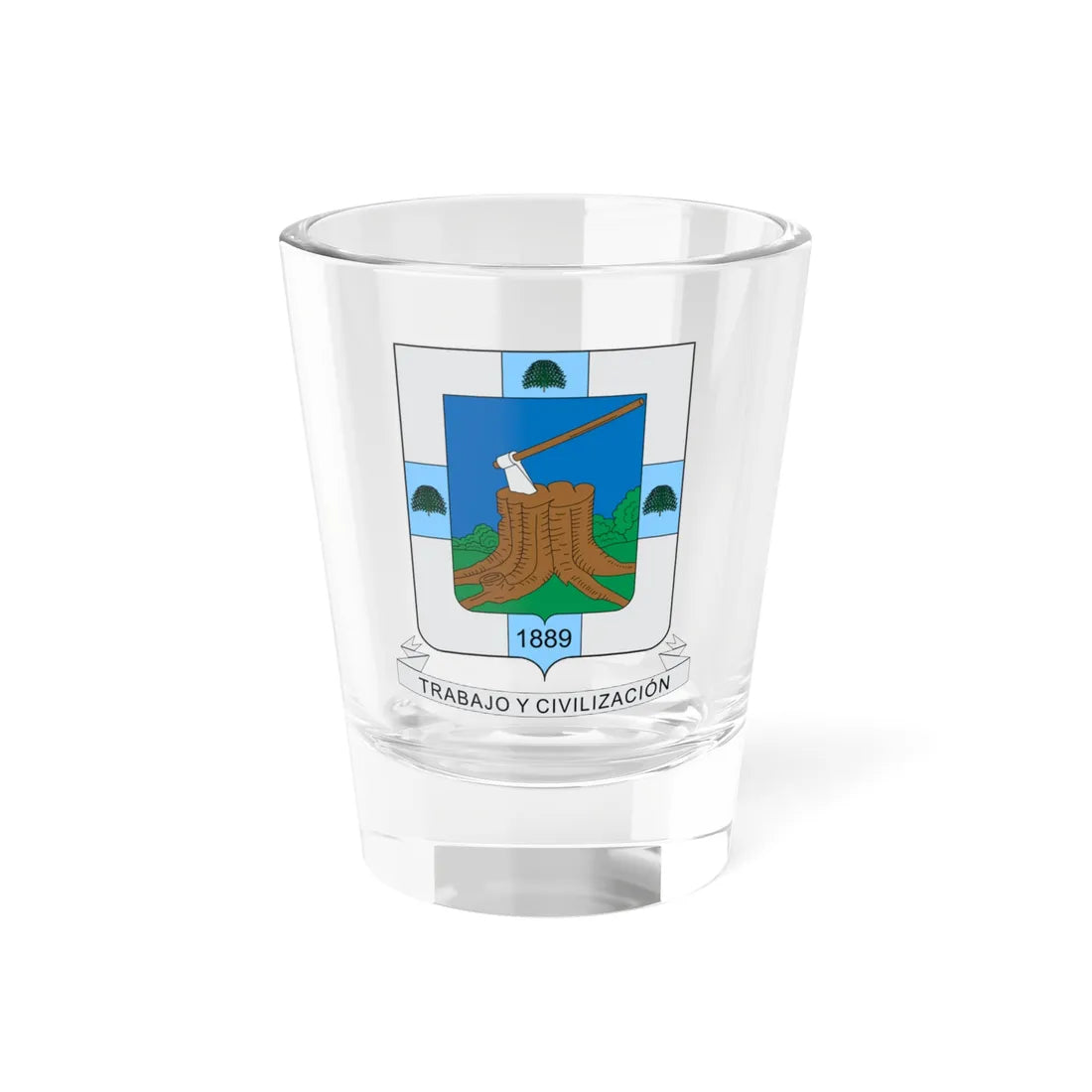 Escudo de Armenia Quindio (Colombia) (Coat of Arms) Shot Glass 1.5oz 1.5oz - Go Mug Yourself