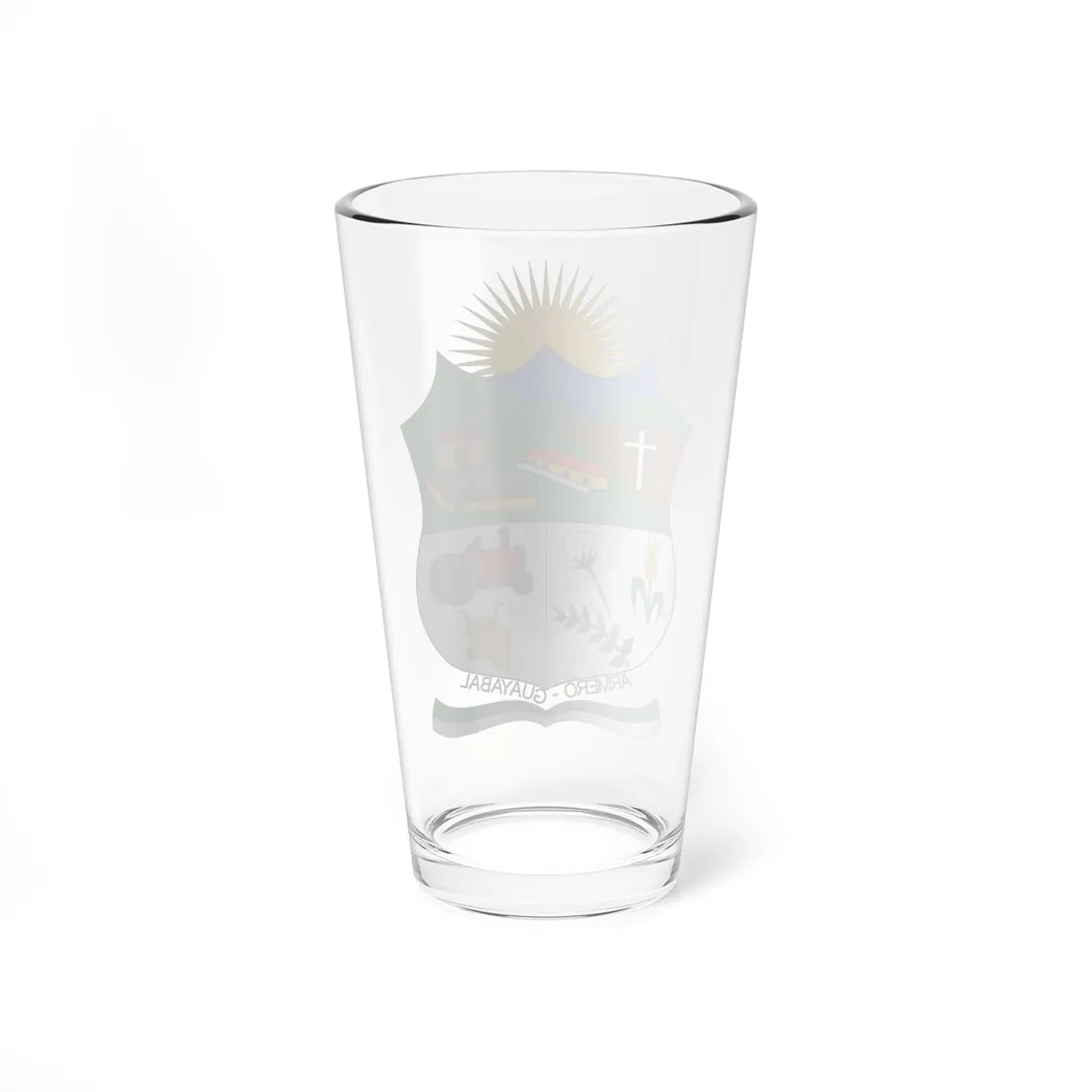 Escudo de Armero-Guayabal (Colombia) (Coat of Arms) Pint Glass 16oz - Go Mug Yourself