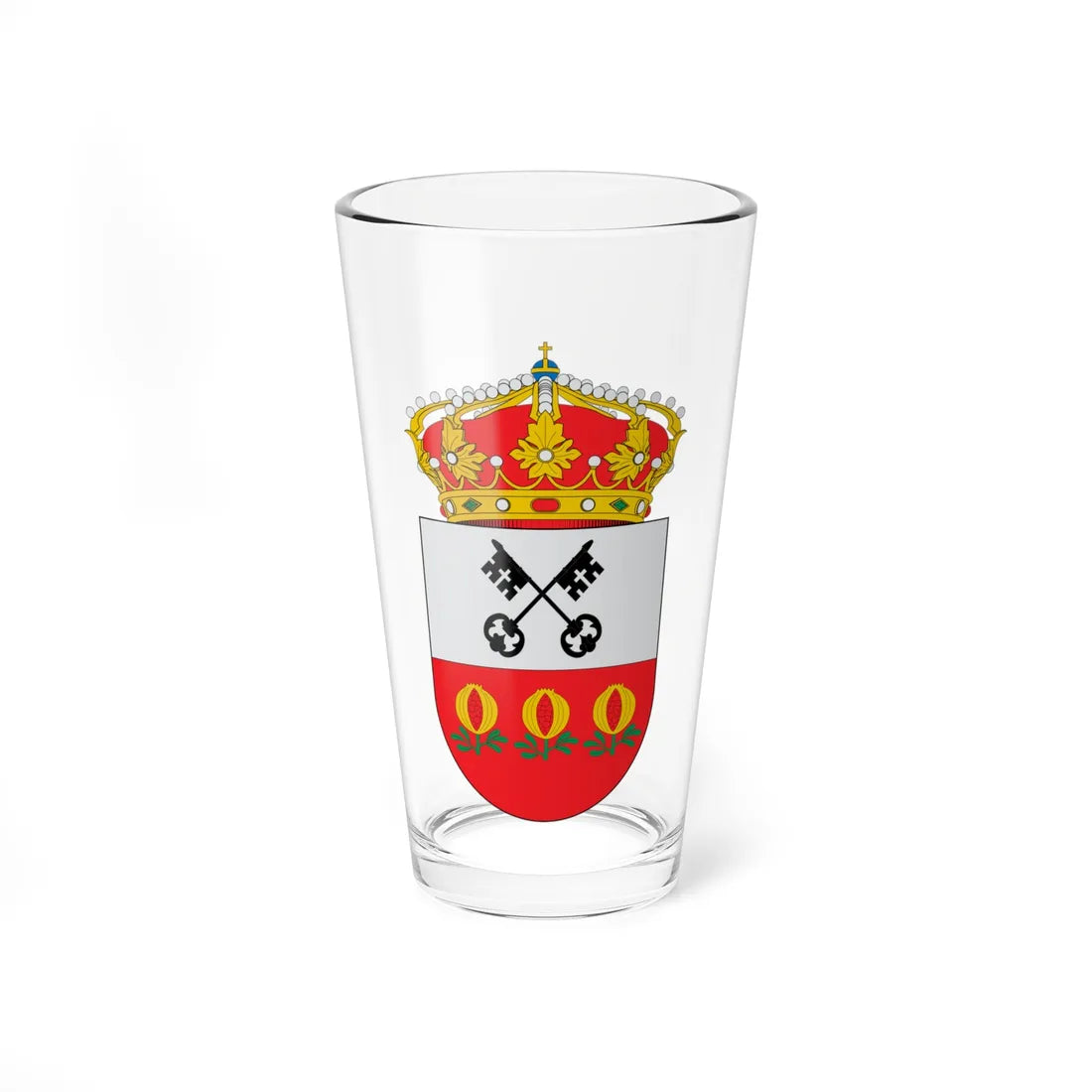 Escudo de Armilla (Spain) (Coat of Arms) Pint Glass 16oz 16oz - Go Mug Yourself